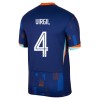 Camisola Holanda Virgil 4 Homen Equipamento 2ª Euro 2024